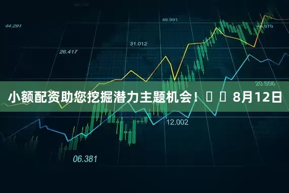 小额配资助您挖掘潜力主题机会！		　　8月12日